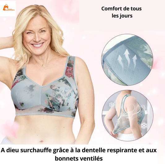 Soutien-gorge confortable sans boutons en dentelle